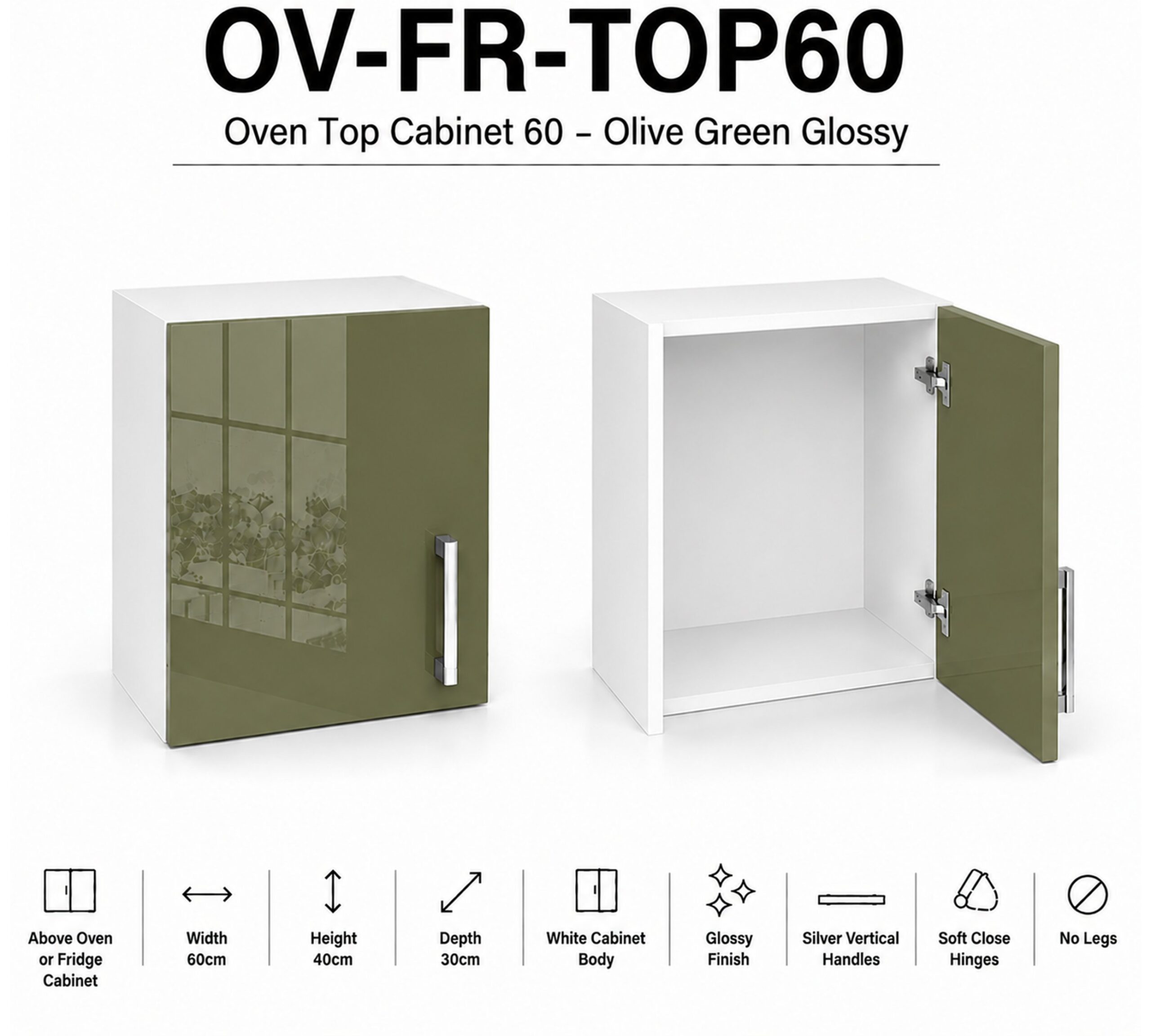 Oven/Fridge Top Cabinet 60 - Image 3