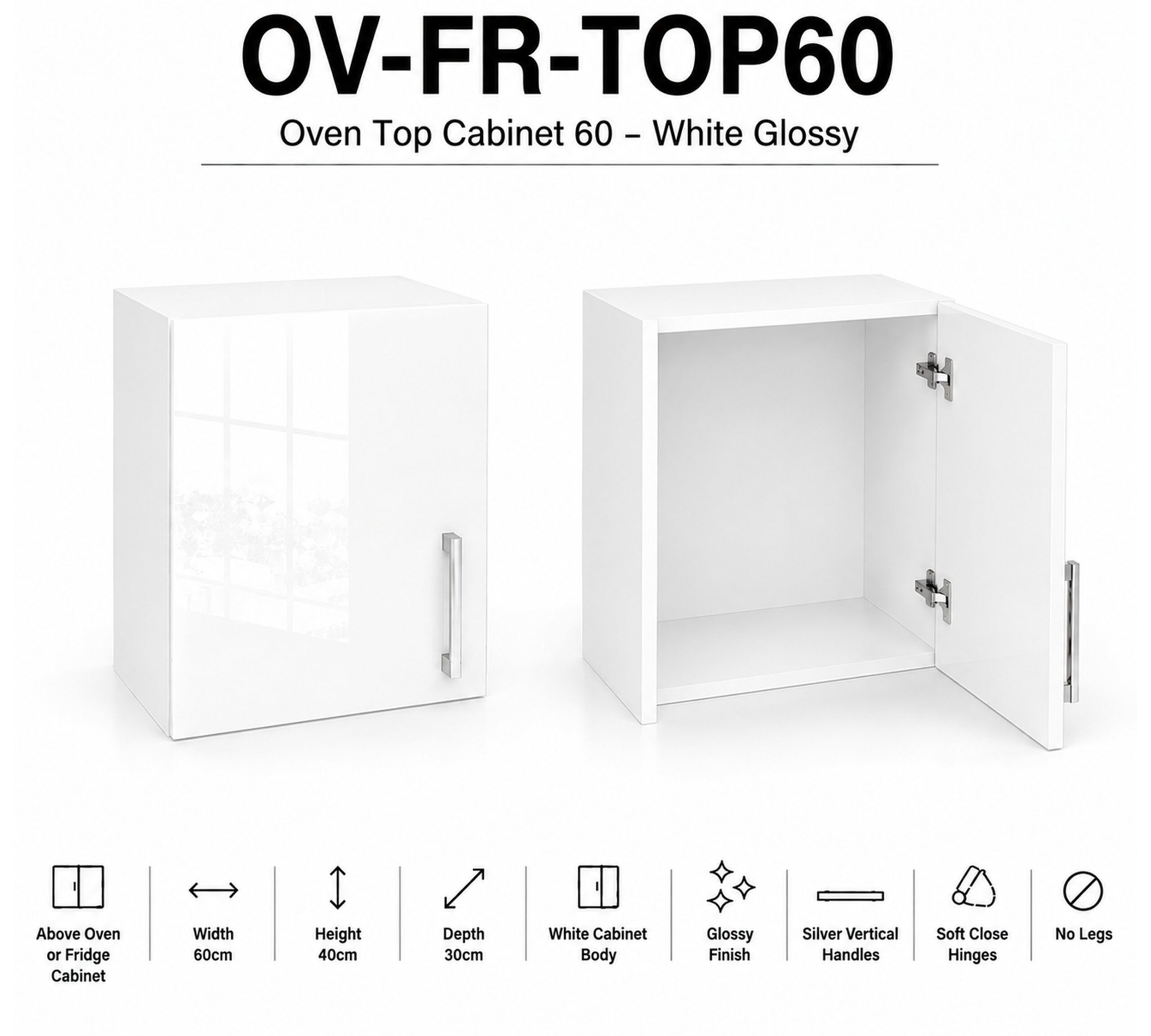 Oven/Fridge Top Cabinet 60